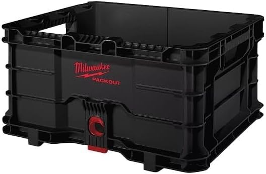 Ｍｉｌｗａｕｋｅｅ ＰＡＣＫＯＵＴ ＣＲＡＴＥ コンテナ　⭐️ブラック Milwaukee PACKOUT Crate Organizer Tool Box : Amazon.in: Home